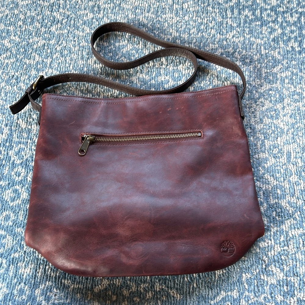 Timberland leather shoulder bag.